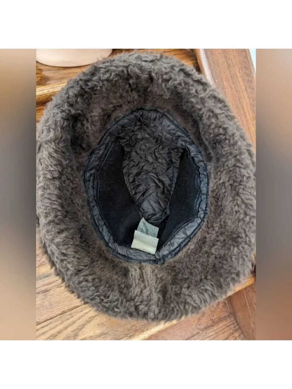 Vintage 1960s Men's Brown Faux Fur Russian Style Diplomat Hat
